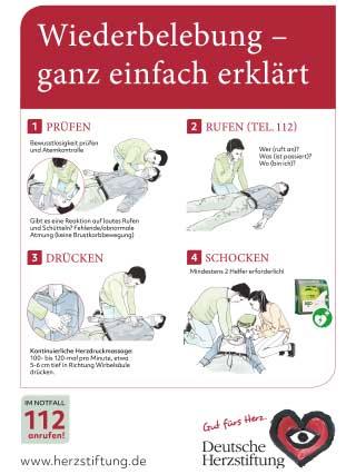 Plakat: Was tun im Notfall