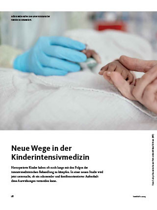 Titelbild des Artikels Neue Wege in der Kinderintensivmedizin