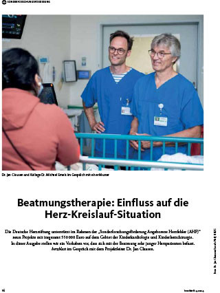 Titelbild des Artikels: Beatmungstherapie: Einfluss auf Herz und Kreislauf