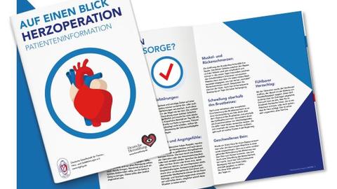 Collage der Patientenbroschüre Herzoperationen