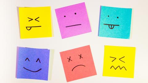 Post-IT mit Emotionen
