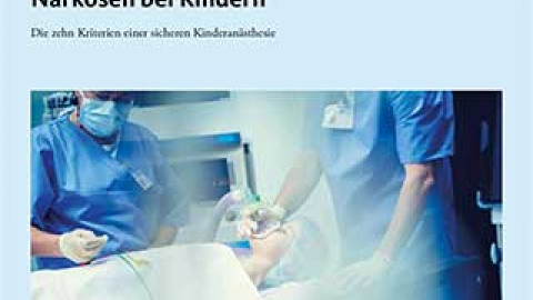 Titelbild Sonderdruck Narkosen bei Kindern